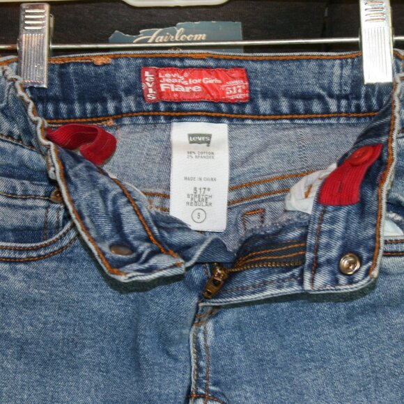 Girl's 517 Levi's Flair Denim Jeans - Picture 4 of 5